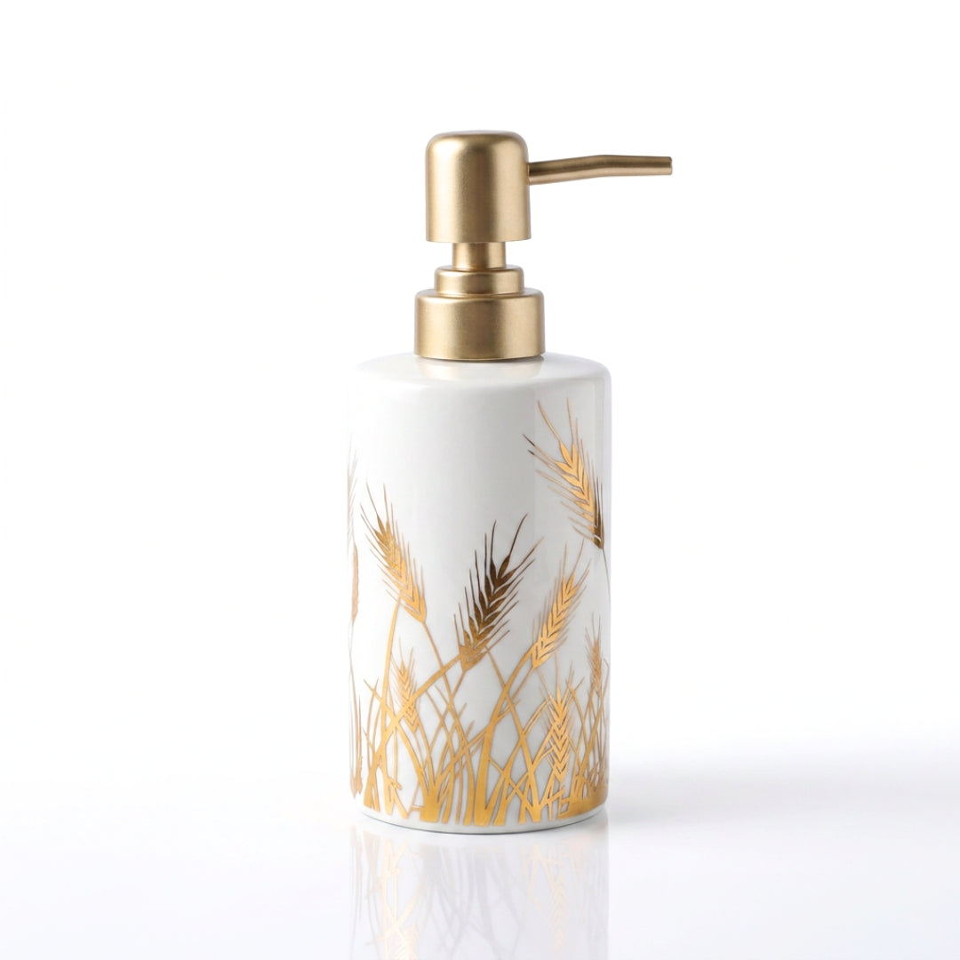 Ceramic Soap Dispenser – Golden Wheat