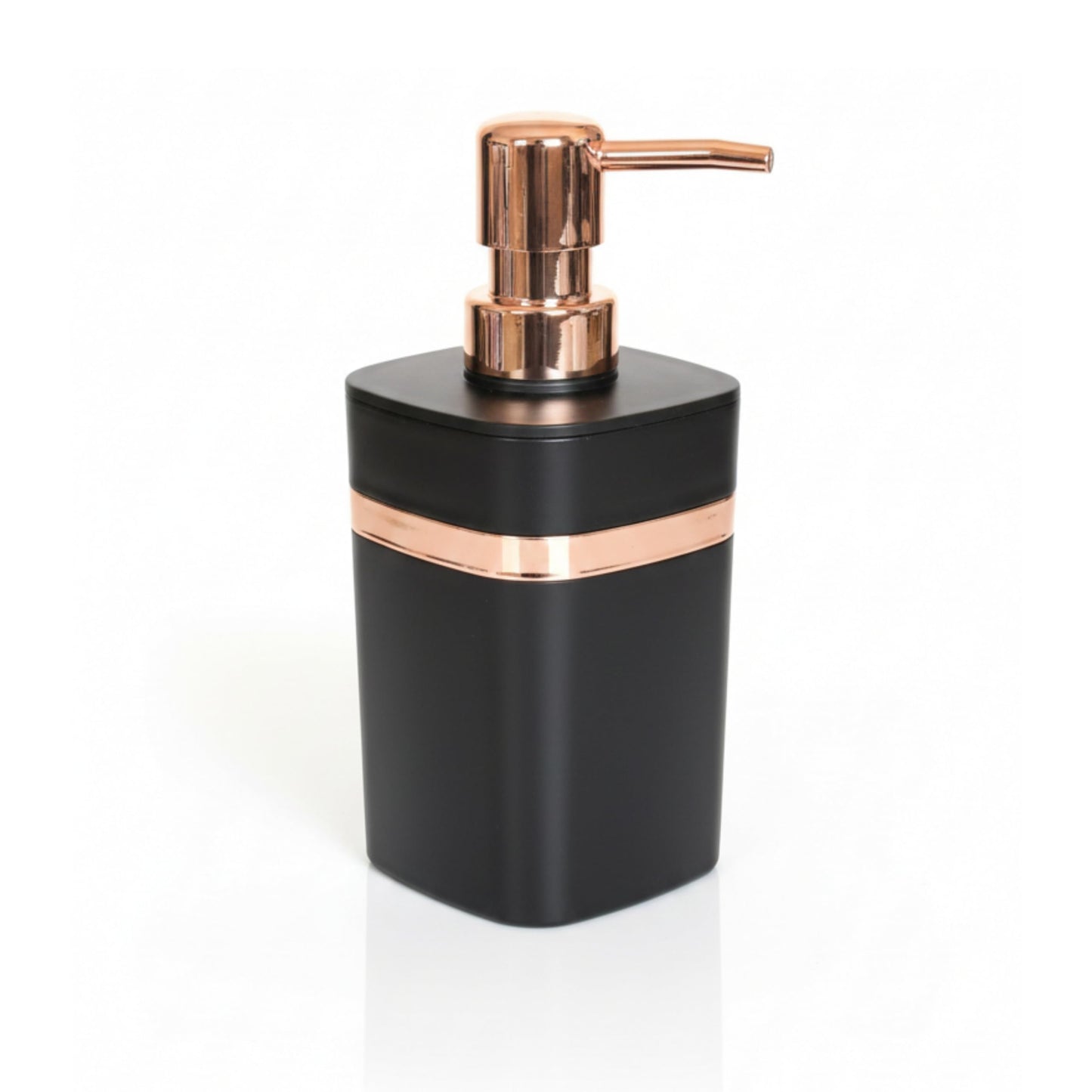 Modern Soap Dispenser with Rose Gold Pump - Black Bathroom decor collection SOBHYS - UAE