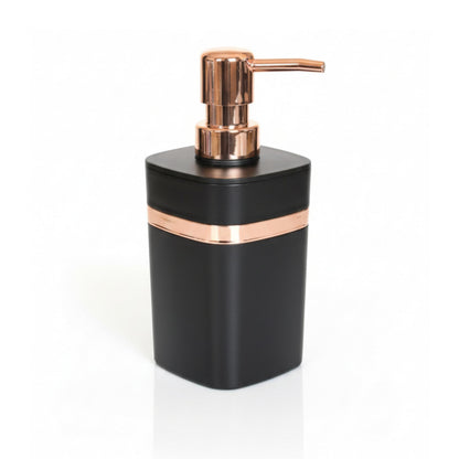 Modern Soap Dispenser with Rose Gold Pump - Black Bathroom decor collection SOBHYS - UAE