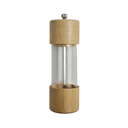 Wood and Acrylic Salt and Pepper Grinder - Natural Wood Kitchen Essentials SOBHYS - UAE