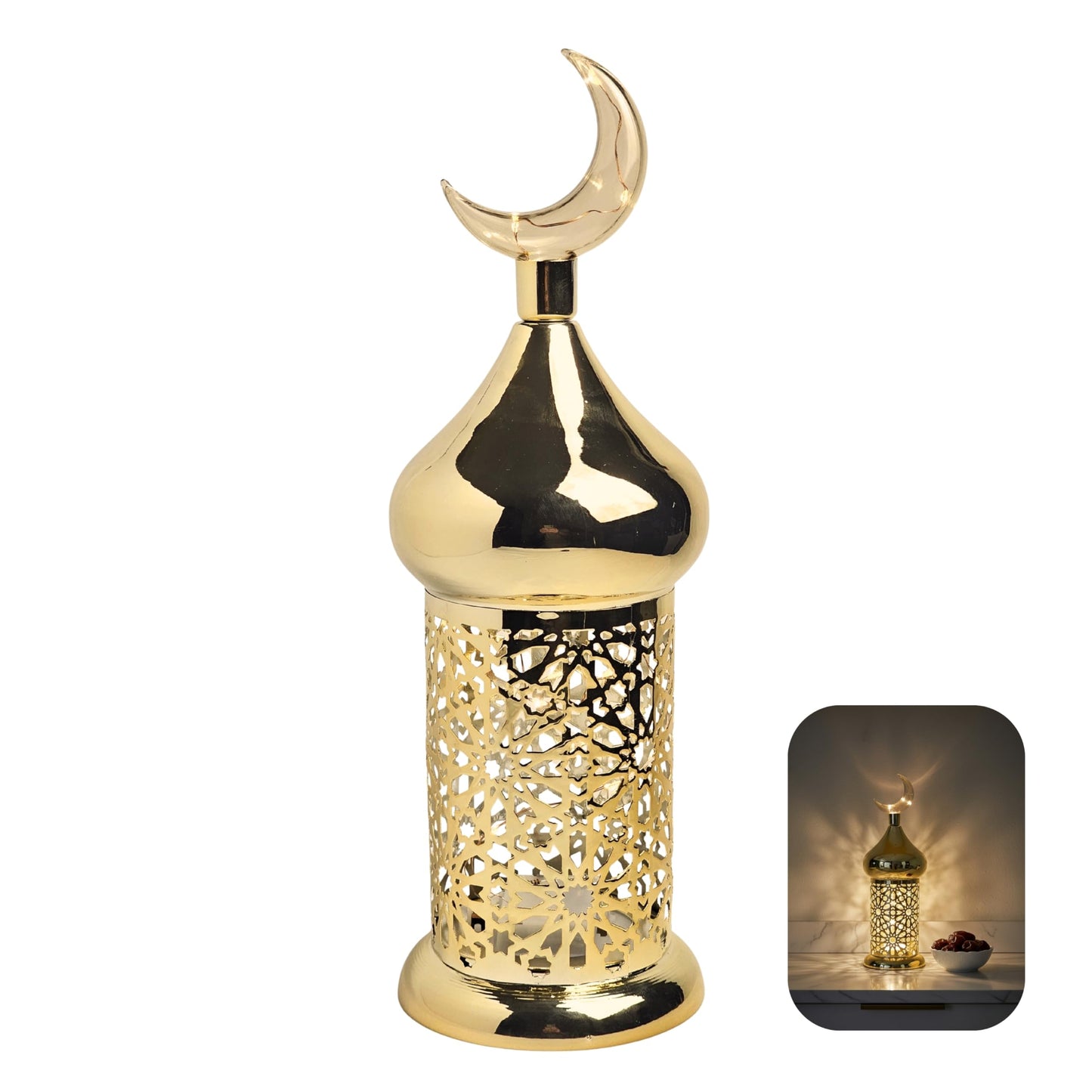 Fanoos Fanous Fanos Ramadan Lantern Decor - Gold
