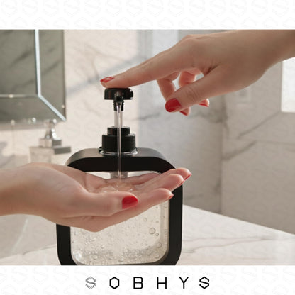 Large Refillable Soap Dispenser - Black Drinkware collection SOBHYS - UAE