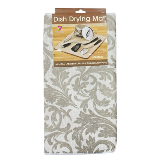 Microfiber Dish Drying Mat - Beige