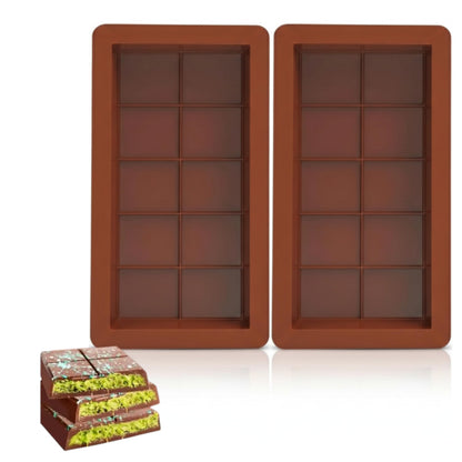Silicone Chocolate Bar Mold - Brown Kitchen Essentials SOBHYS - UAE