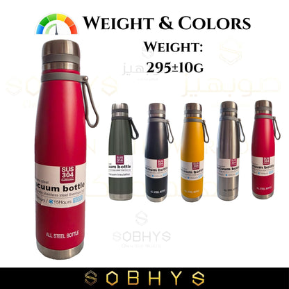 Stainless Steel Insulated Bottle Hot & Cold Flask - Red Drinkware collection SOBHYS - UAE