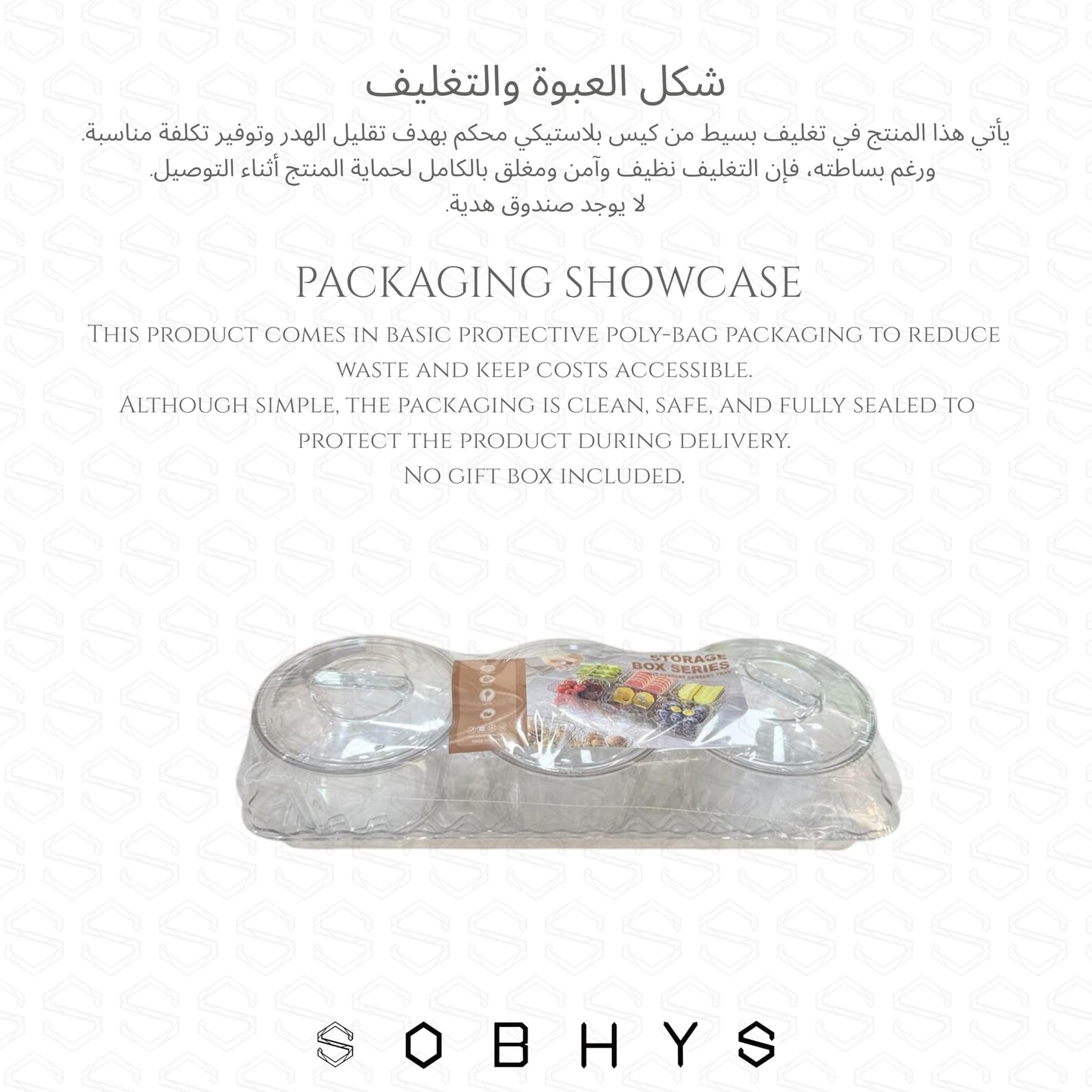 Acrylic serving set - 3 Round Bowl