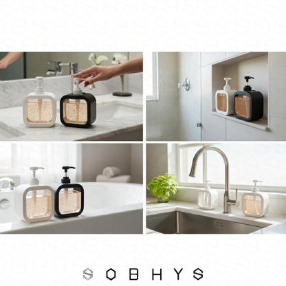 Large Refillable Soap Dispenser - Black Drinkware collection SOBHYS - UAE