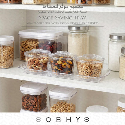 Acrylic serving set - 3 Round Bowl Kitchen Essentials SOBHYS - UAE