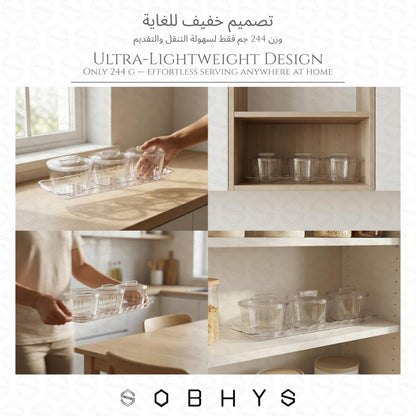 Acrylic serving set - 3 Round Bowl Kitchen Essentials SOBHYS - UAE
