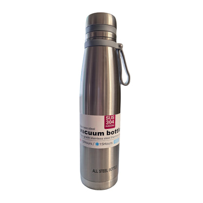 SOBHYS Stainless Steel Insulated Bottle Hot & Cold Flask, 1L/1000ml, SUS 304 Double-Wall Thermal with removable Filter, 12-15 Hours Temperature Retention (1, Silver, 1000 ml/1 L)