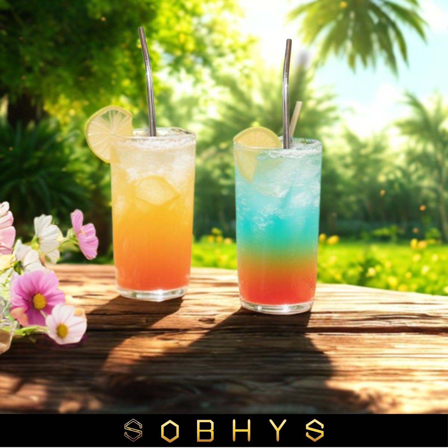 SOBHYS Premium Stainless Steel Spoon Straws Set, 304 Grade Steel, 21.5 cm Length, Rust-Resistant Filter Design, Silver, 6-Pack with Cleaning Brush, Dishwasher Safe (Silver-S- filter)