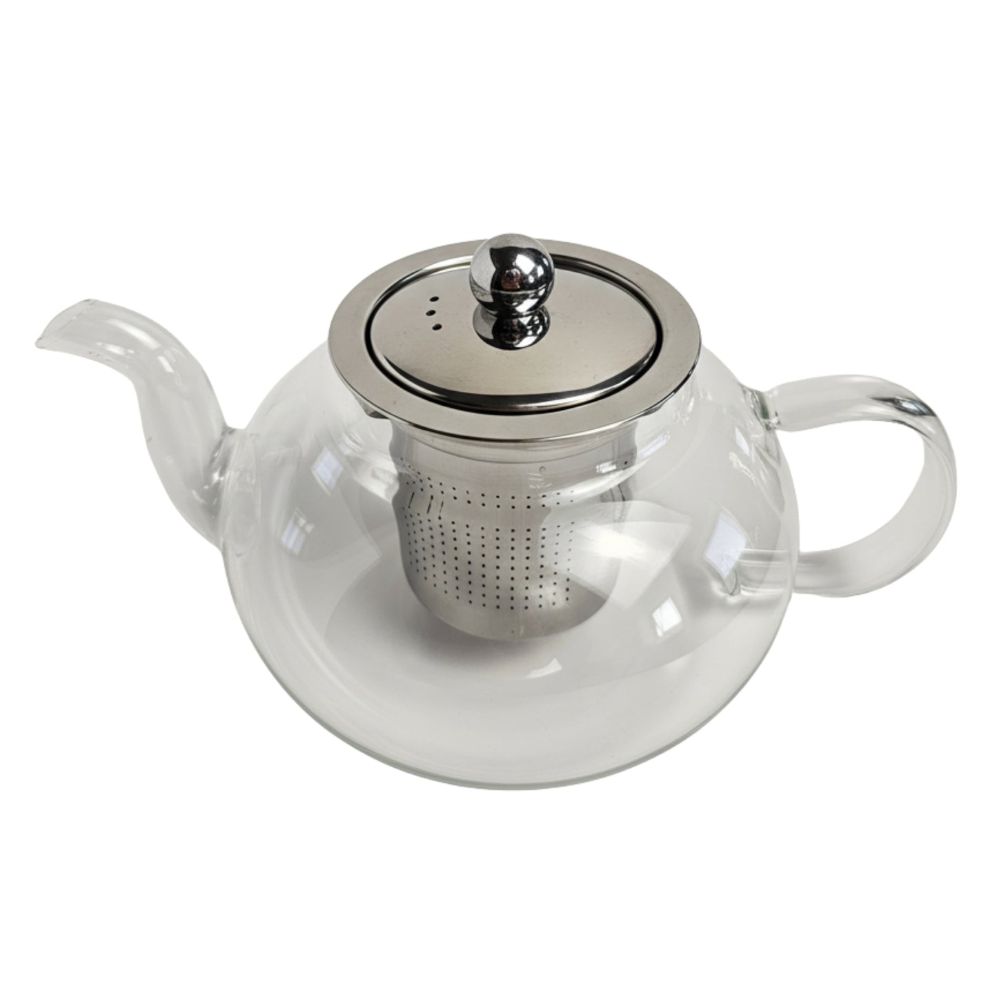 600ml Borosilicate Glass Teapot with Hook-Lock Infuser, Anti-Drip Spout & Heat Resistant